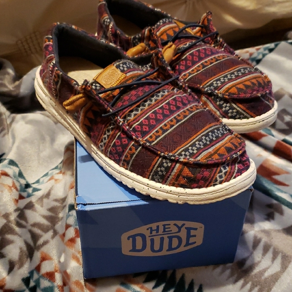 Hey Dude Colorful Geometric Slip-Ons